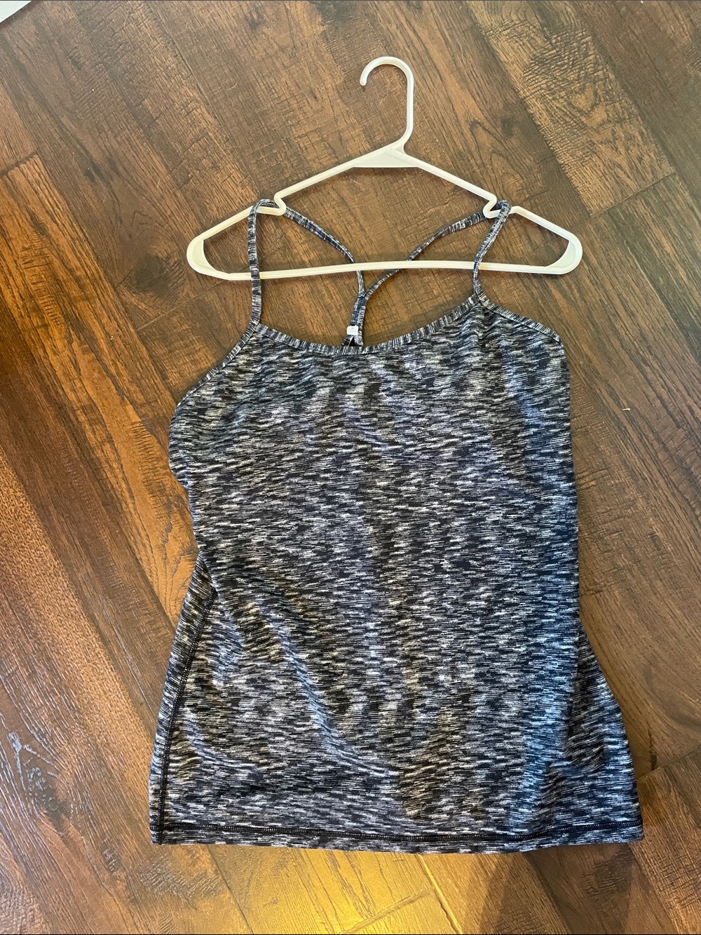 lululemon athletica Heathered Gray Double-Strap Camisole